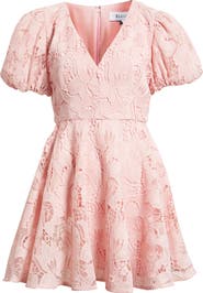 Elliatt Zara Lace Fit & Flare Minidress