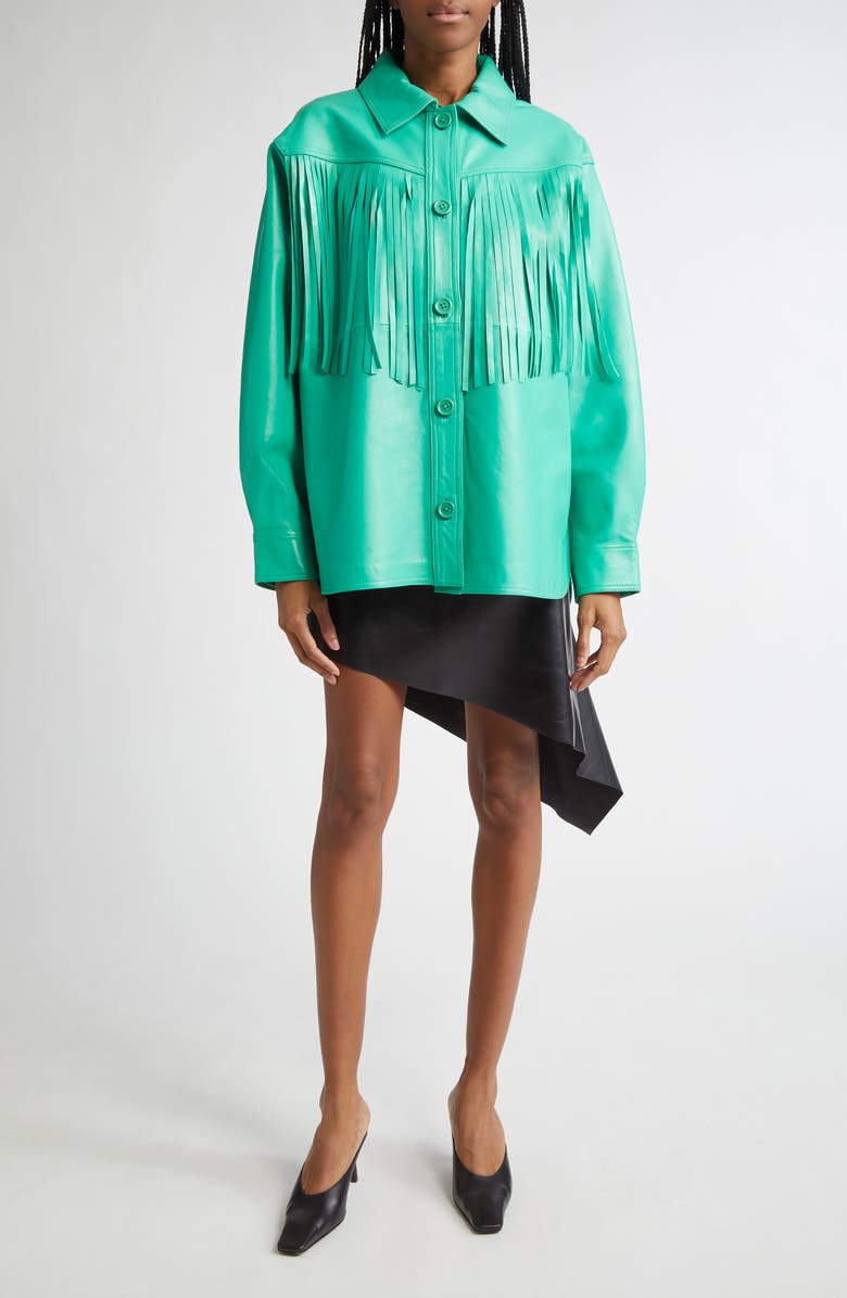 Stand Studio Saskia Fringe Shirt, Alternate, color, 