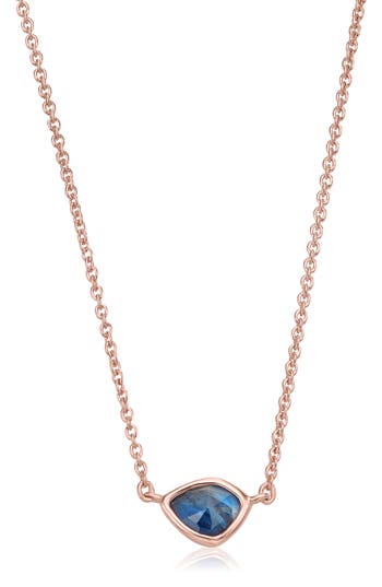 Monica Vinader 18k Rose Gold Plated Sterling Silver Siren Mini Nugget Necklace