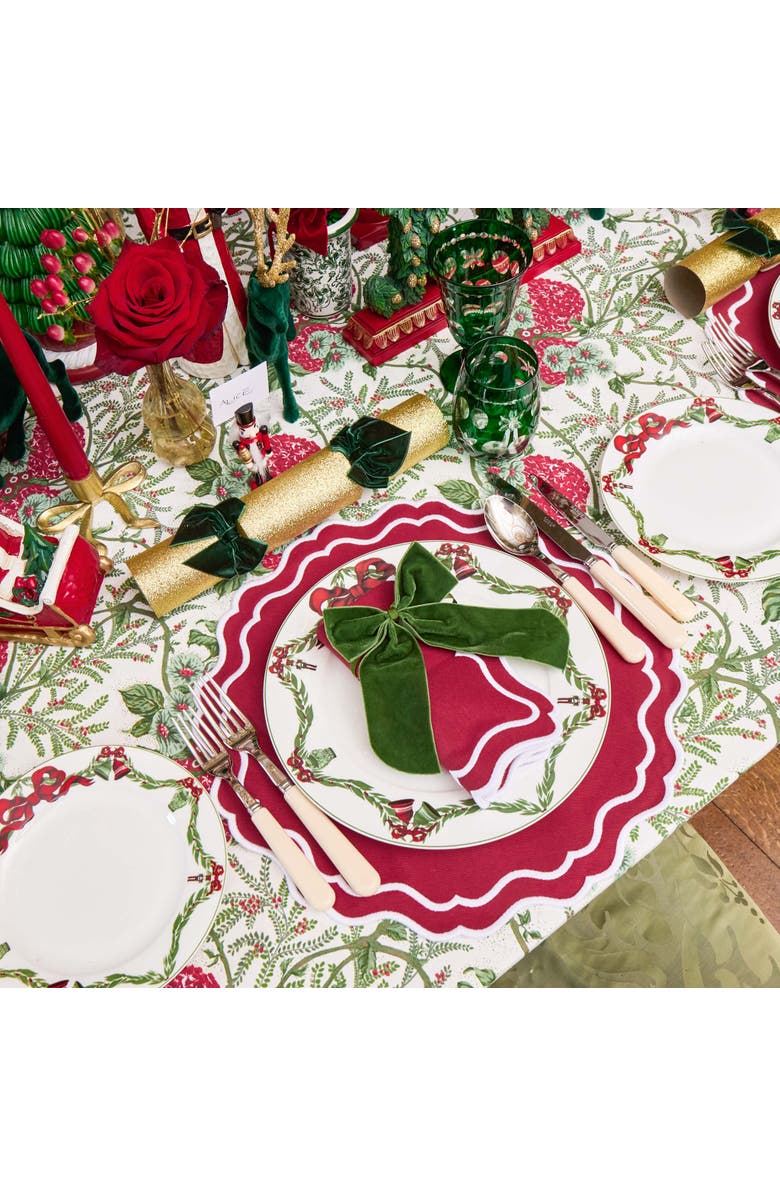 Mrs. Alice Anita Engraved Water Glasses, Alternate, color, Green