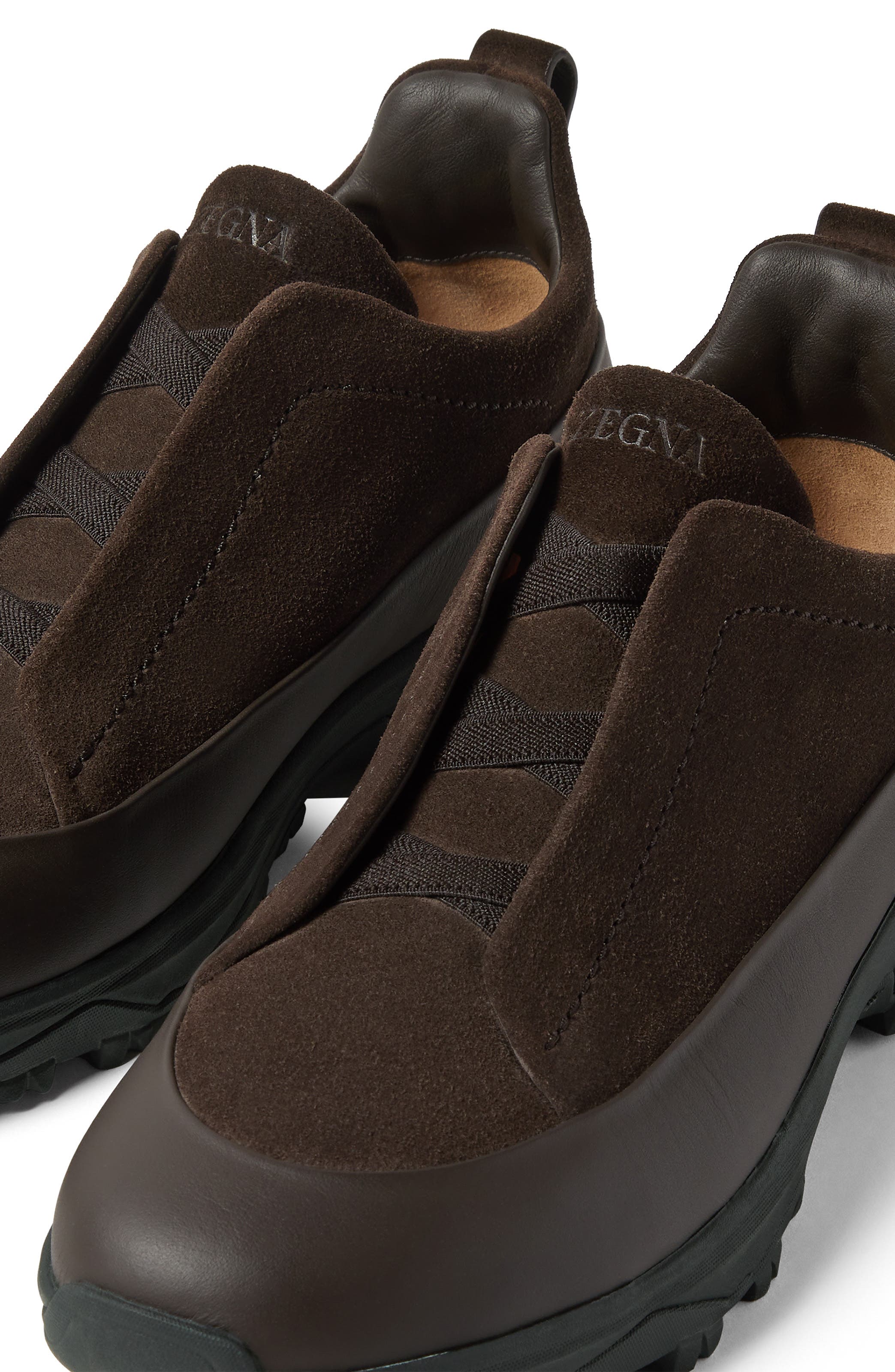 ZEGNA Triple Stitch<sup>™</sup> Monte Sneaker, Alternate, color, Dark Brown