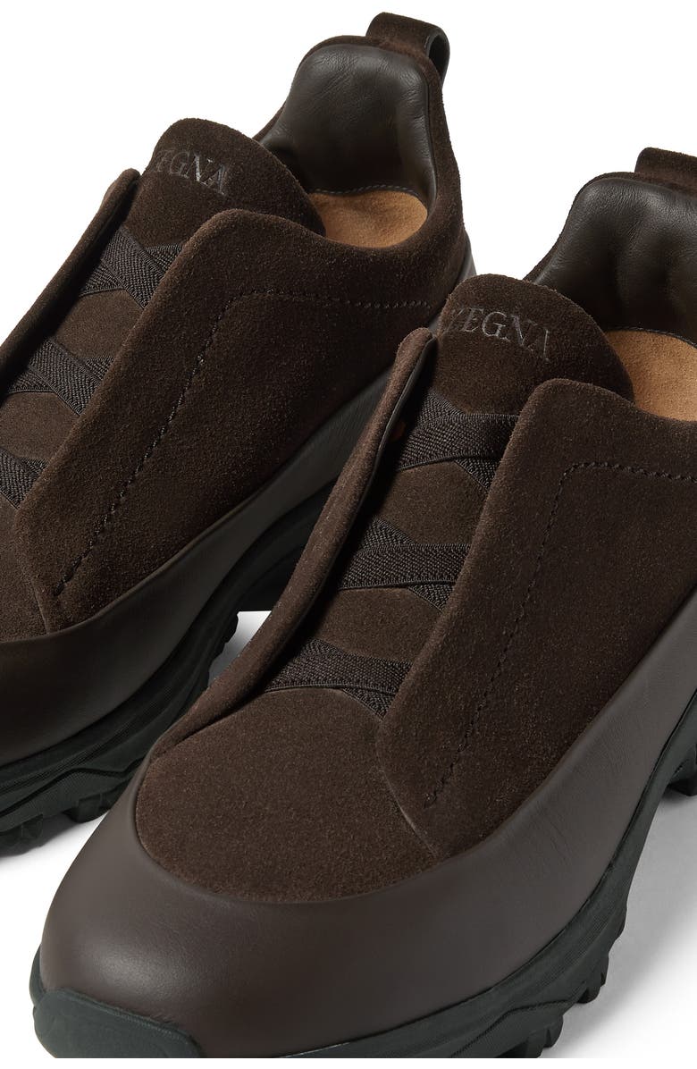 ZEGNA Triple Stitch<sup>™</sup> Monte Sneaker, Alternate, color, Dark Brown
