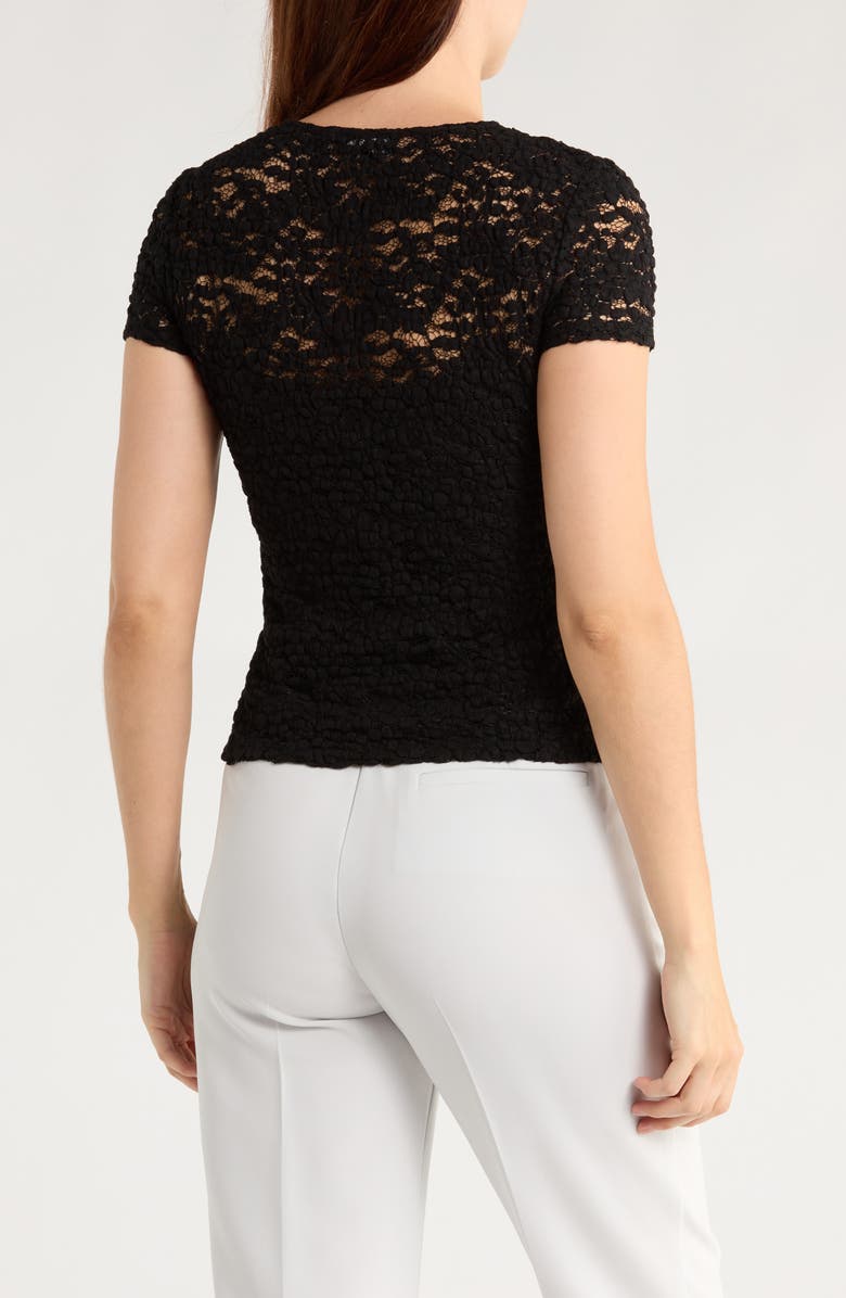 Theory Stretch Lace Top, Alternate, color, Black