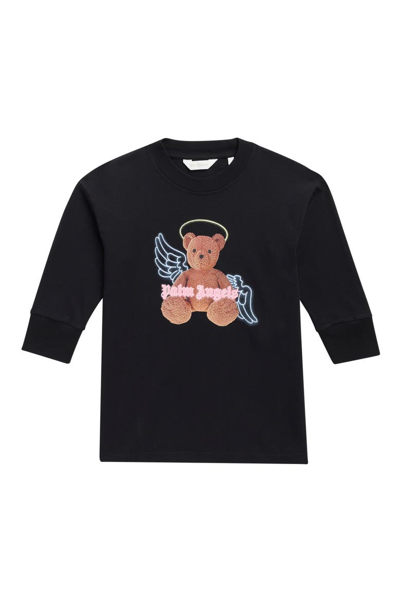 Kids' Bear Angel T-Shirt, Main, color, BLACK - BROWN