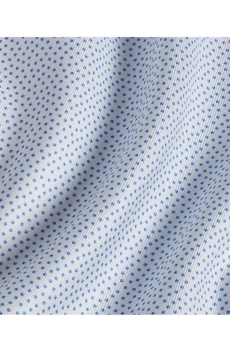 David Donahue Trim Fit Twill Tossed Box Print Dress Shirt, Alternate, color, 