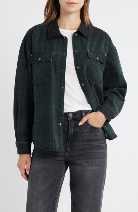 Plaid Cotton Shacket