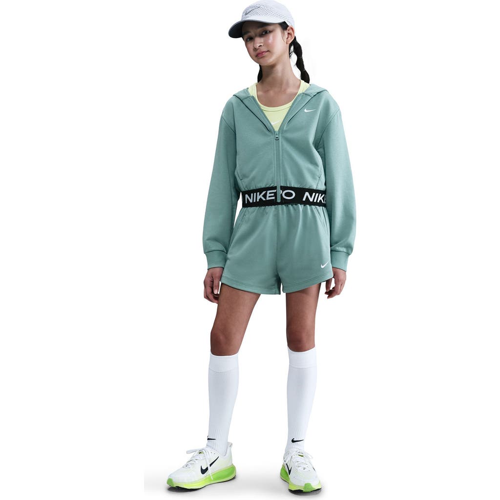 Nike Pro Fleece Big Kids' (girls') Dri-fit Shorts In Green