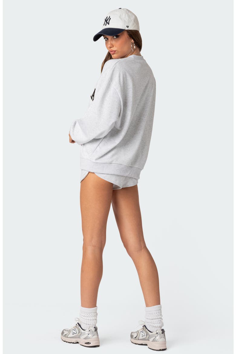 California Oversize Sweatshirt, Alternate, color, GRAY-MELANGE