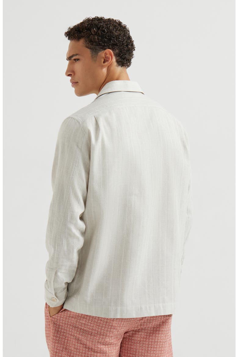 Cotton and linen guayabera, Alternate, color, Rope