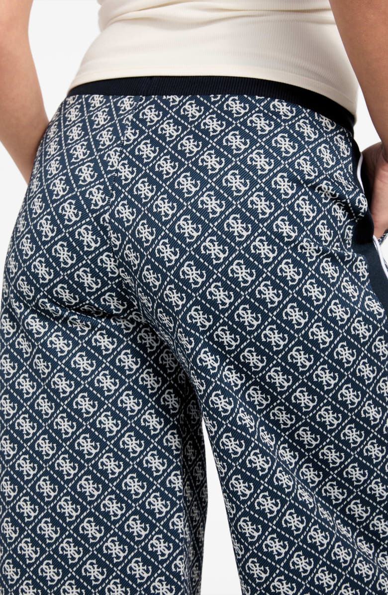 GUESS 4G Logo Straight Leg Drawstring Pants, Alternate, color, Medium Blue