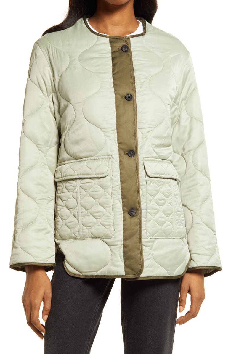 AllSaints Foxi Quilted Liner Jacket, Alternate, color,