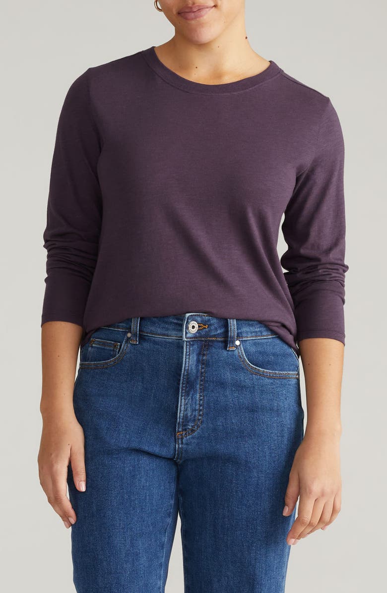 Universal Standard Light as Air Tee Rex T-Shirt, Main, color, Purple Jewel