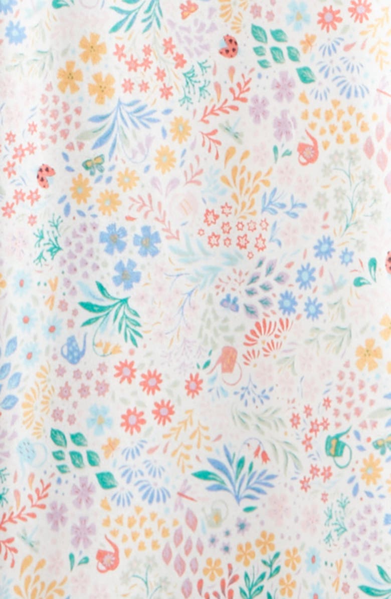 Tucker + Tate Kids' Floral Wide Leg Jumpsuit, Alternate, color, White- Multi Garden Friends