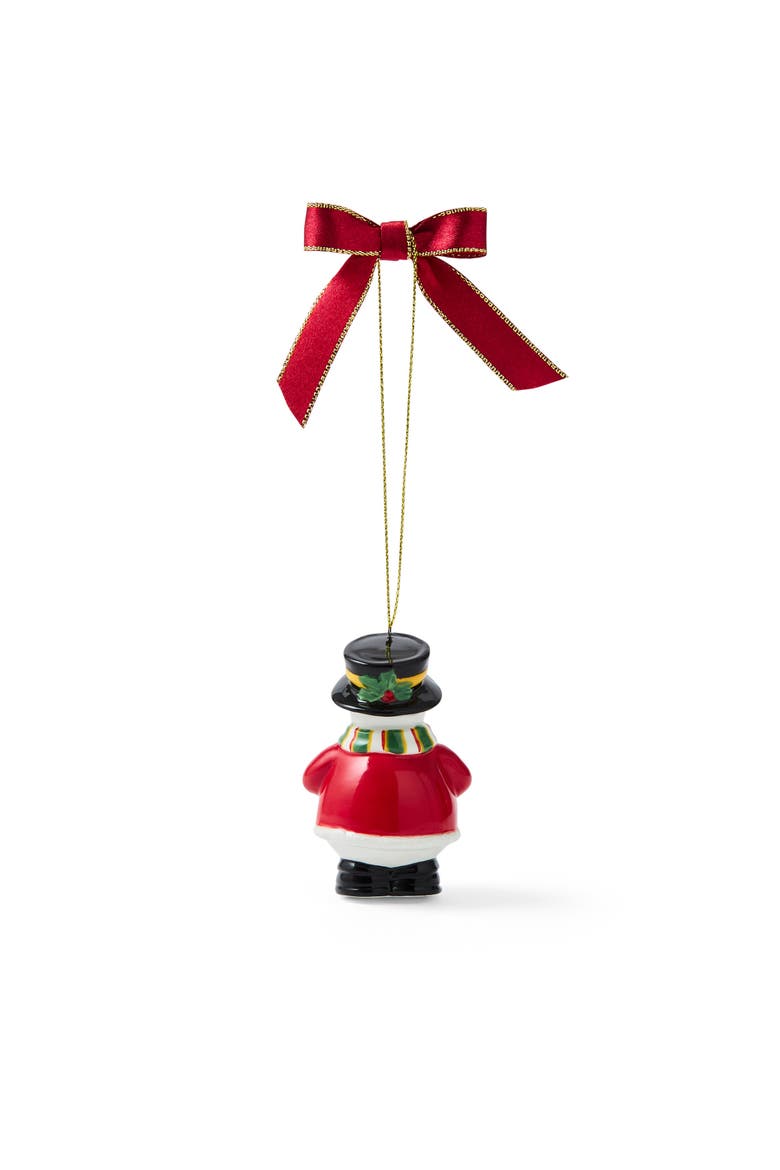 Christmas Tree Snowman Eating Ice Cream Ornament, Alternate, color, Multi