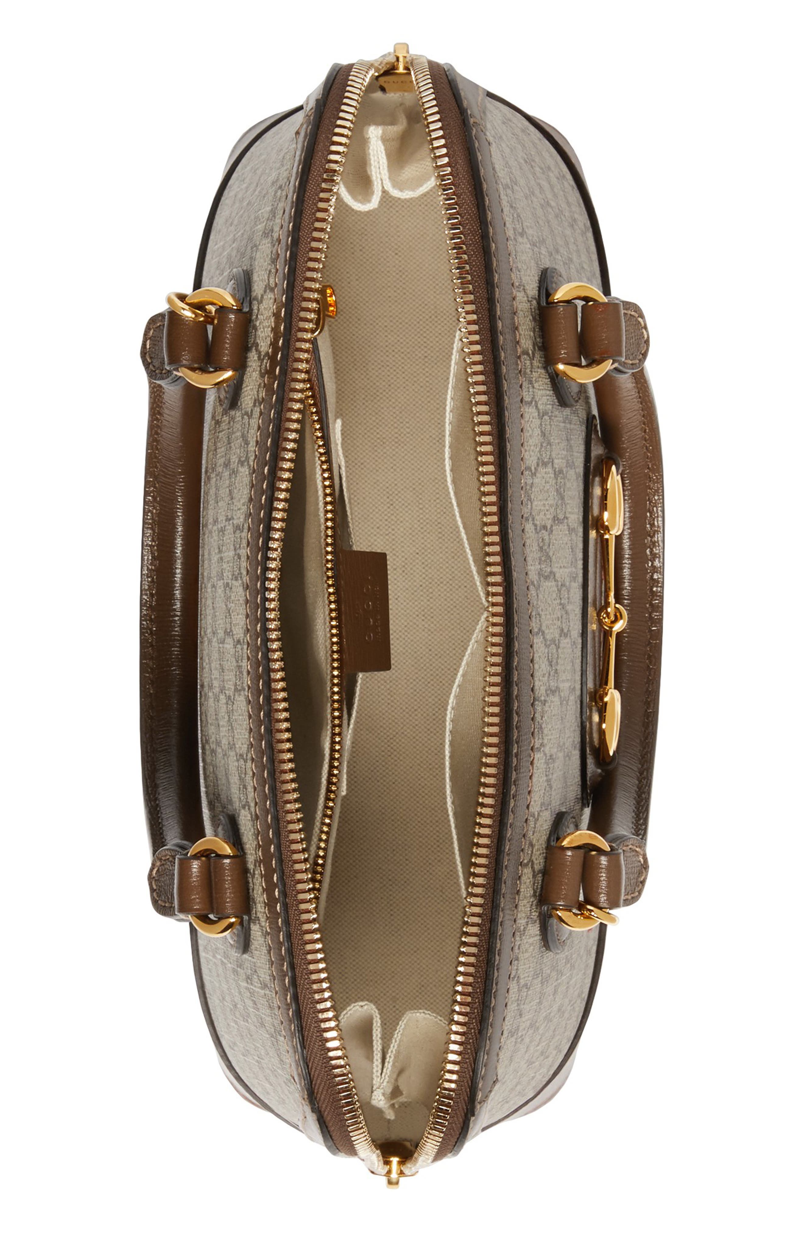 Gucci Medium 1955 Horsebit Boutique GG Supreme Canvas Top Handle Bag, Alternate, color, 