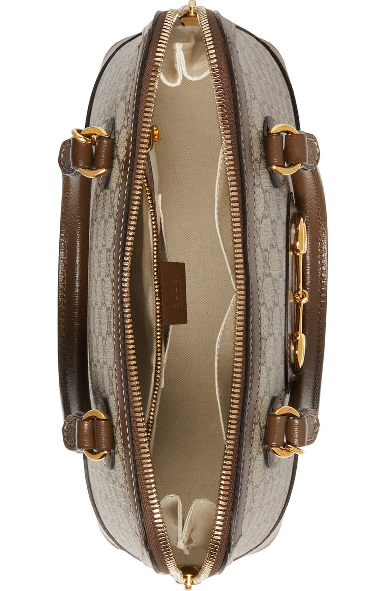 Gucci Medium 1955 Horsebit Boutique GG Supreme Canvas Top Handle Bag, Alternate, color,