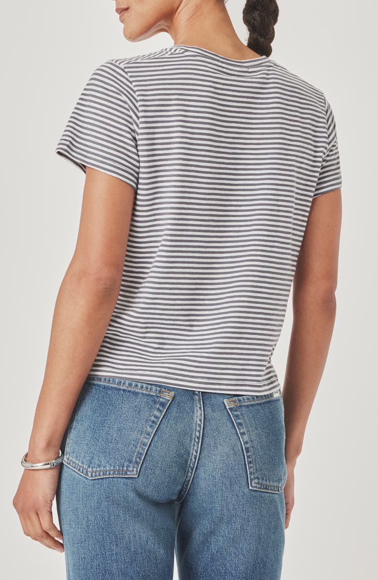 Splendid Louisa Stripe T-Shirt, Alternate, color, Ink/ White