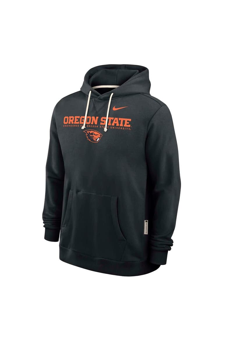 Men's Nike Black Oregon State Beavers 2025 Sideline Performance Pullover Hoodie, Alternate, color, Black