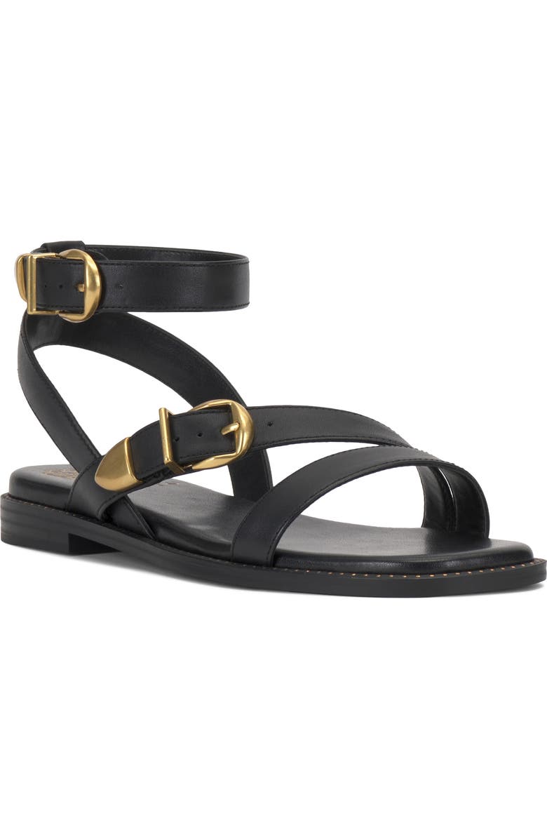 Vince Camuto Neiko Ankle Strap Sandal, Main, color, Black