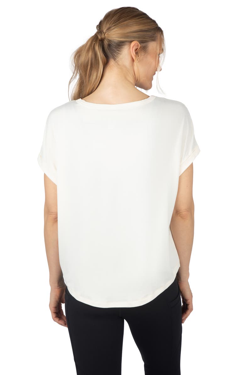 90 DEGREE BY REFLEX Beverly Supersoft 2-Pack Roll Cuff T-Shirt, Alternate, color, Canal Blue/ Pristine