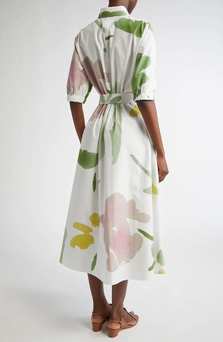 Max Mara Canter Botanical Print Cotton Shirtdress, Alternate, color, 