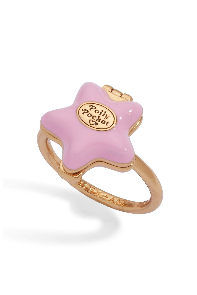 Polly Pocket Locket Ring, Main, color, Gold