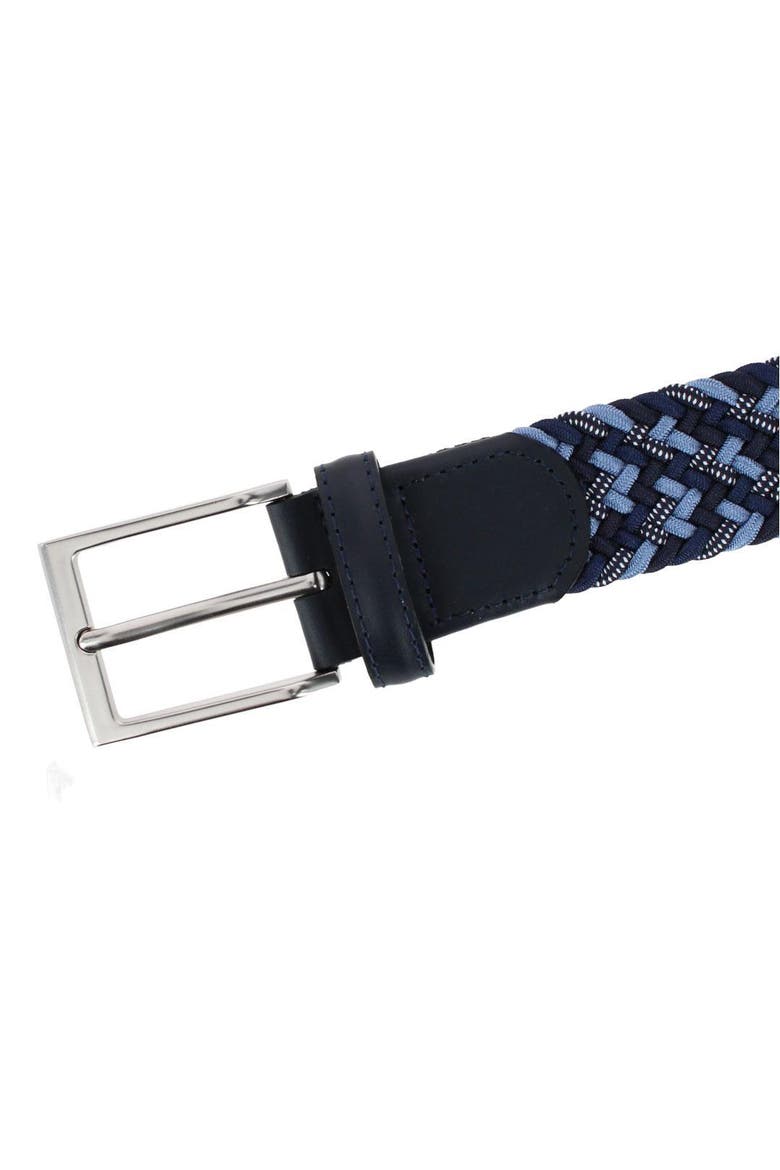 Big and Tall Edward 35mm European Weave Golf Braided Belt, Alternate, color, Blue