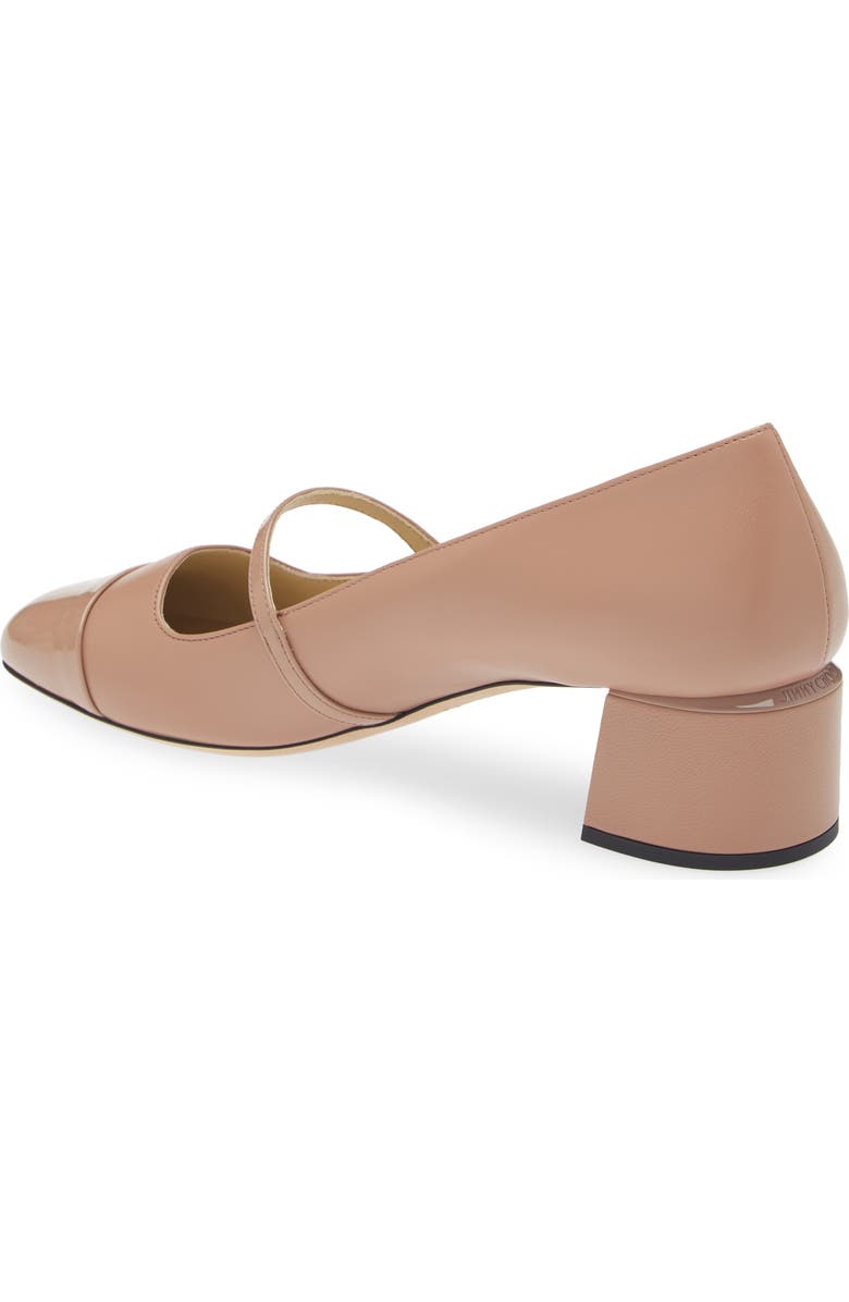 Jimmy Choo Elisa Cap Toe Mary Jane Pump, Alternate, color, Ballet Pink/ Ballet Pink