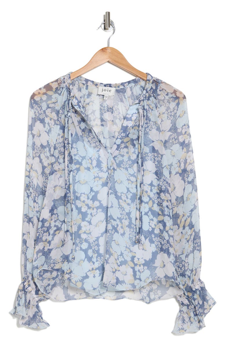 Joie Brigitta Floral Silk Blouse, Alternate, color,