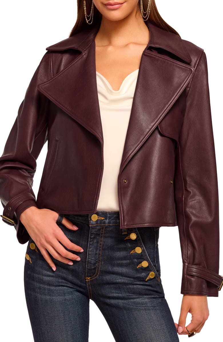 Ramy Brook Rylie Leather Jacket, Main, color, 