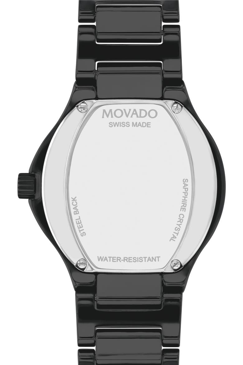 SE Ceramic Bracelet Watch, 32mm, Alternate, color, BLACK