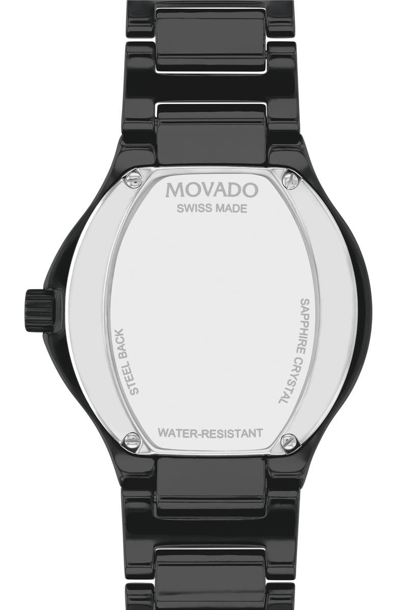Movado SE Ceramic Bracelet Watch, 32mm, Alternate, color, 