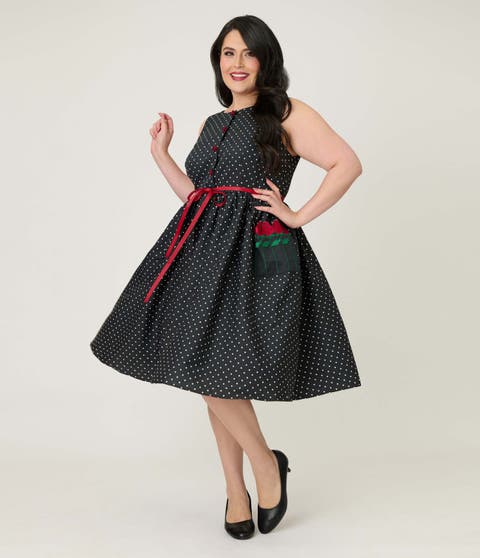 Plus Size Tulip Pocket Swing Dress