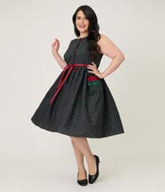 Smak Parlour Plus Size Tulip Pocket Swing Dress