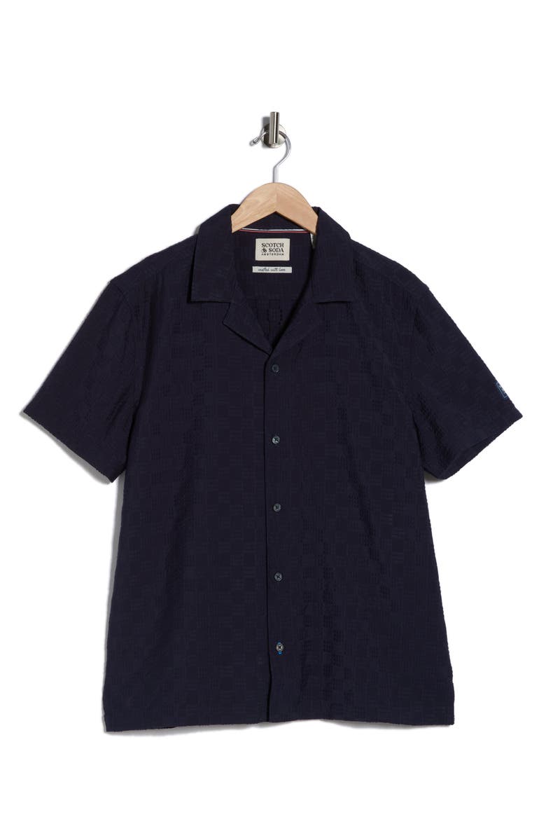 Scotch & Soda Check Camp Shirt, Alternate, color, 