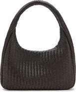 MANGO Braided Faux Leather Shoulder Bag