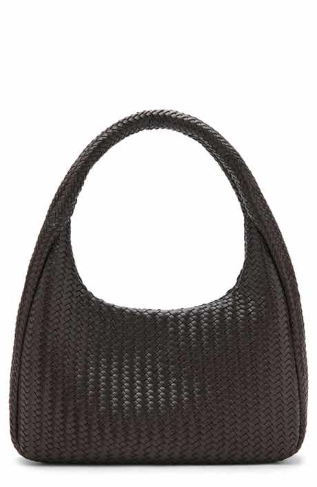 Braided Faux Leather Shoulder Bag