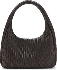 MANGO Braided Faux Leather Shoulder Bag