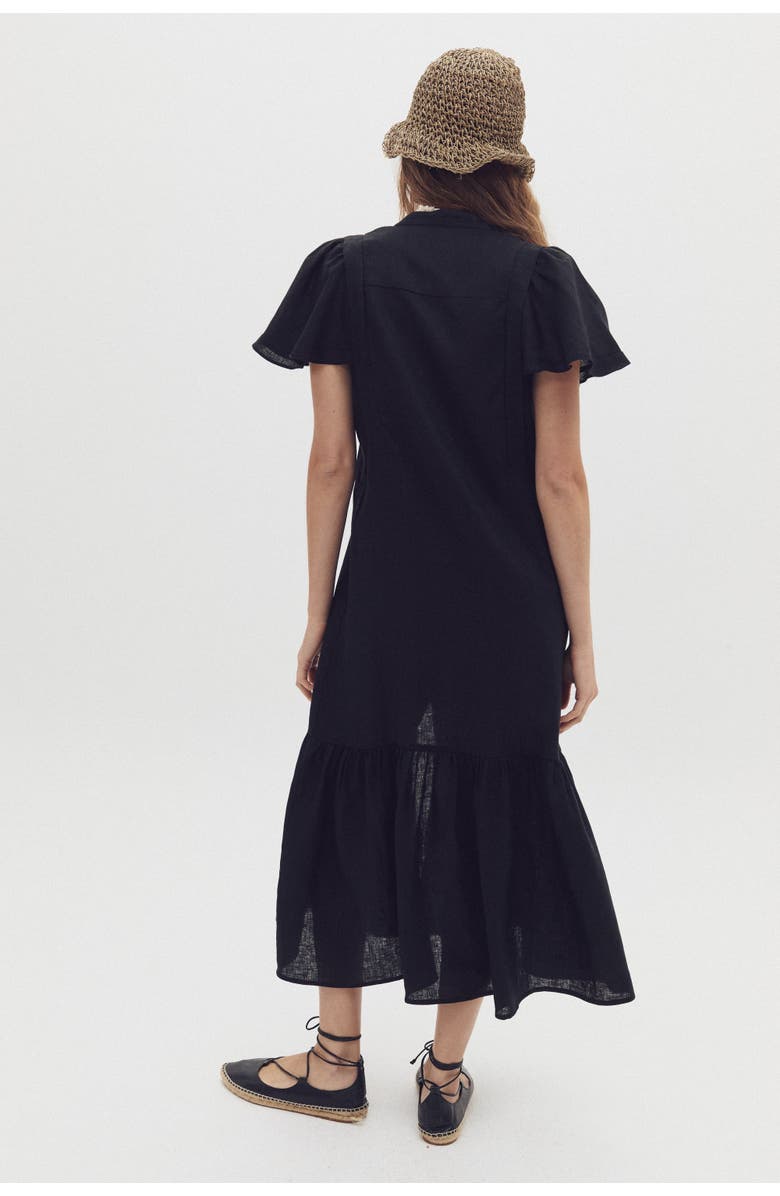 LANHTROPY Willow Linen Dress, Alternate, color, 