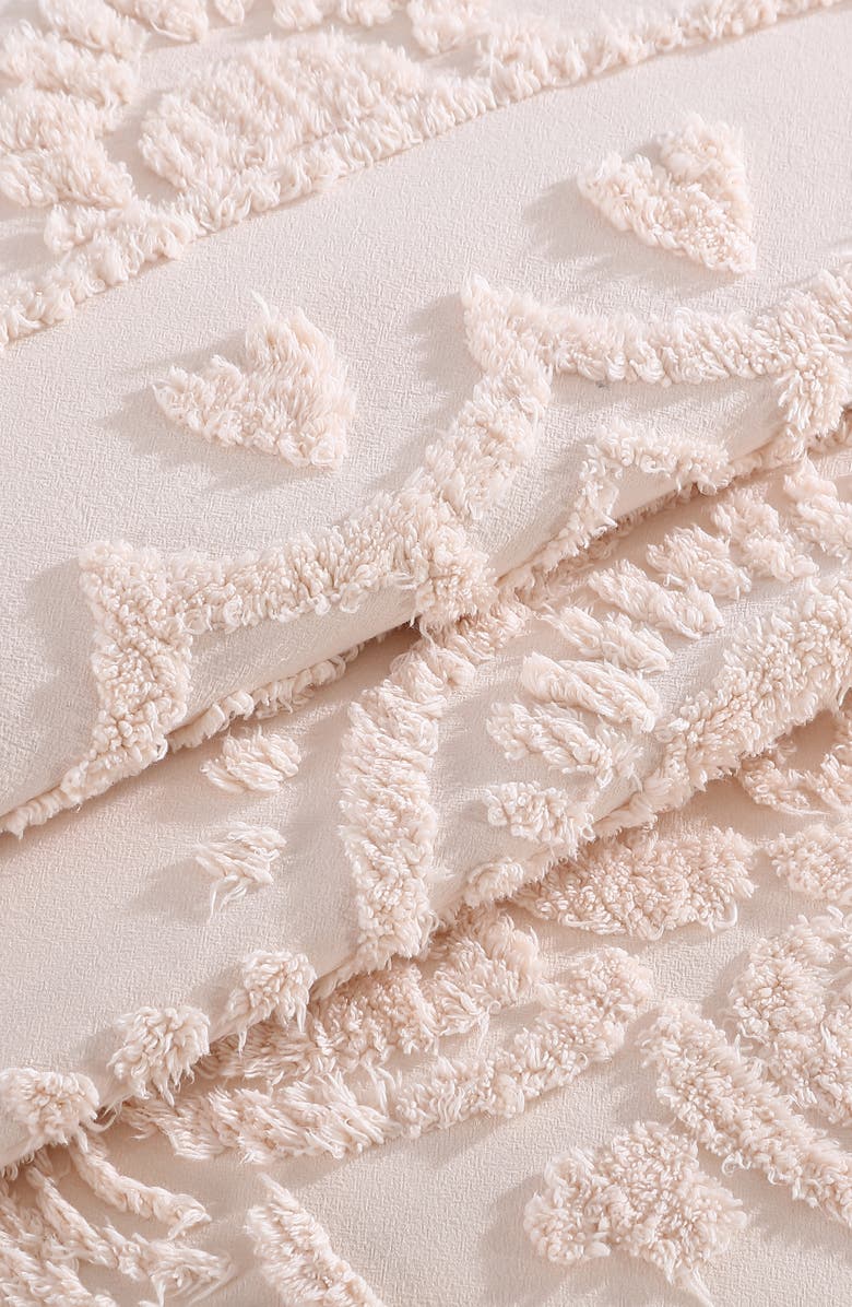 BEATRICE HOME FASHIONS Lotus Chenille Comforter, Alternate, color, Blush