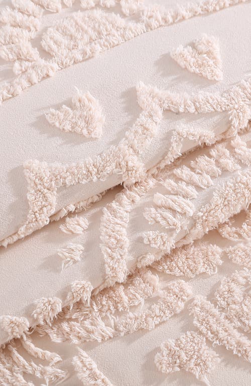 Beatrice Home Fashions Lotus Chenille Comforter In Blush