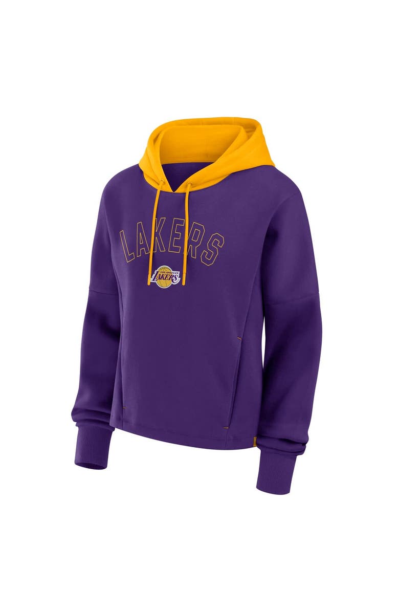 FANATICS Women's Fanatics  Purple Los Angeles Lakers Post Up Boxy Pullover Hoodie, Alternate, color, Purple