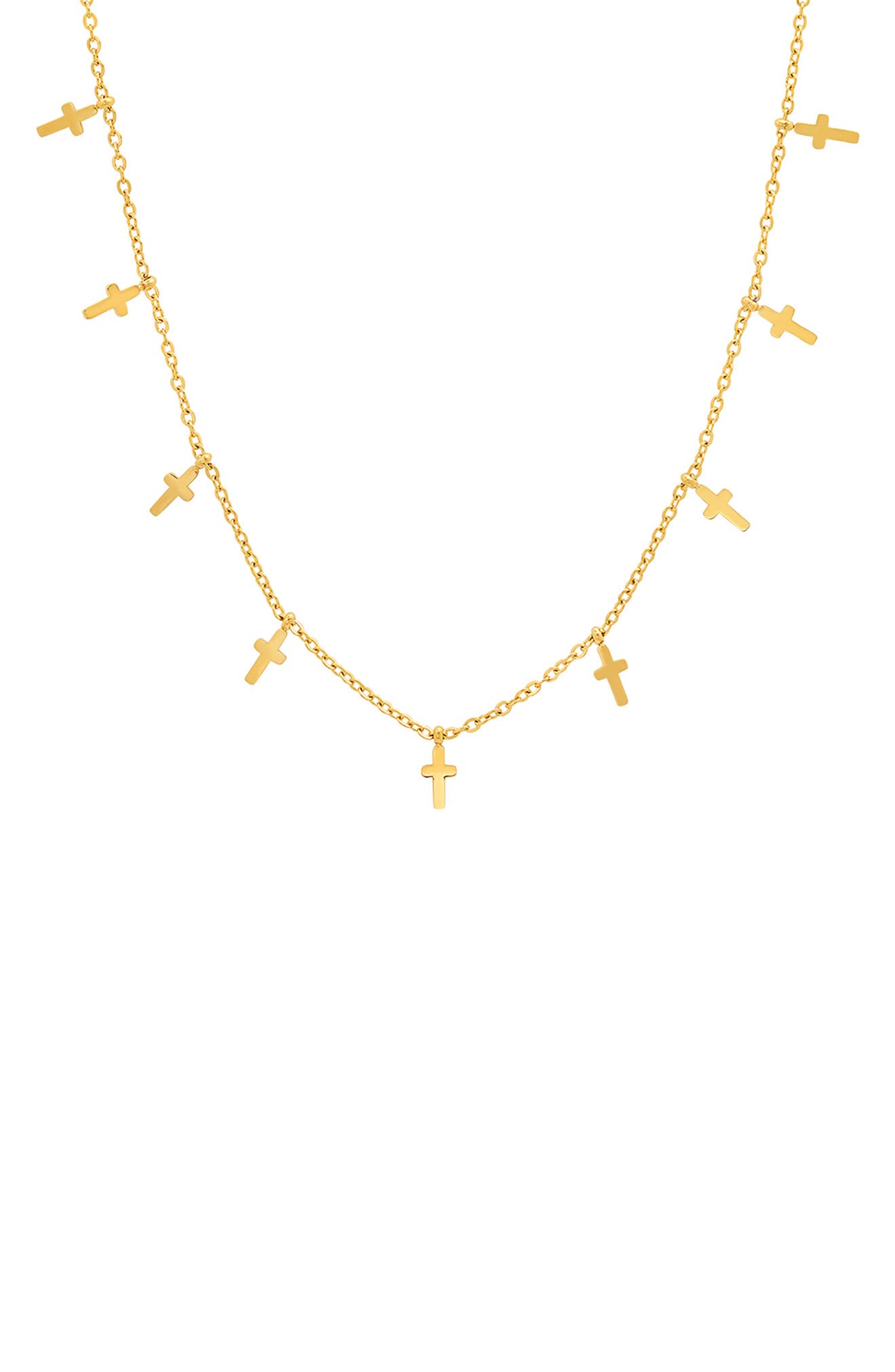 HMY JEWELRY Cross Charm Chain Necklace