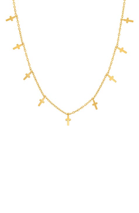 Cross Charm Chain Necklace