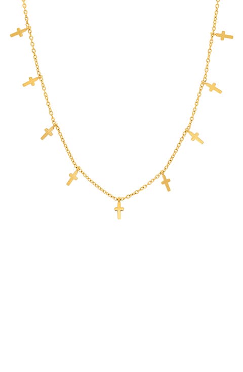 Cross Charm Chain Necklace