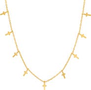 HMY JEWELRY Cross Charm Chain Necklace