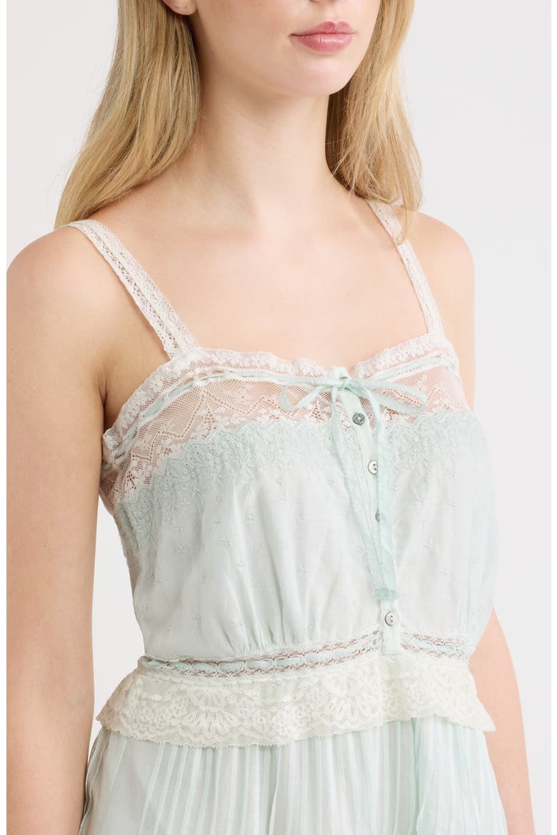 Hadlee Lace Minidress, Alternate, color, EAU DE NIL