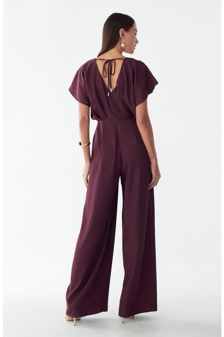 Azeliah Jumpsuit, Alternate, color, Wine