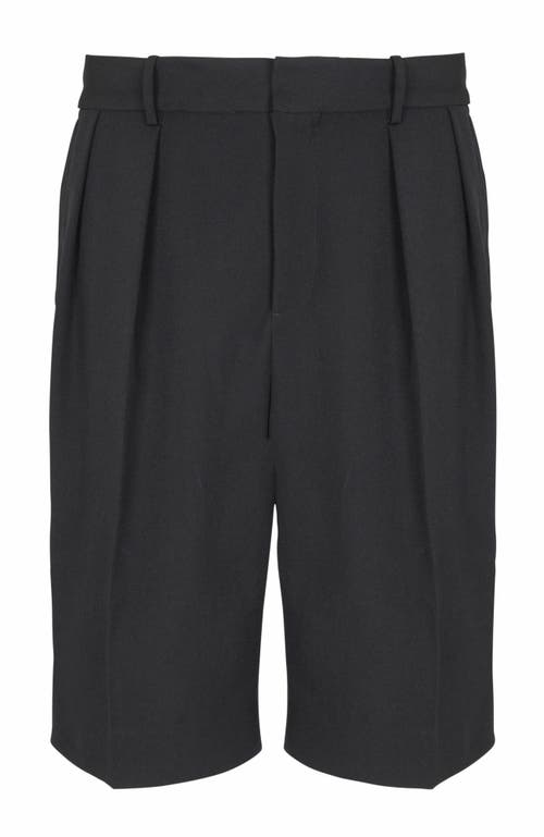 BALMAIN BALMAIN GRAIN DE POUDRE PLEATED BERMUDA SHORTS 