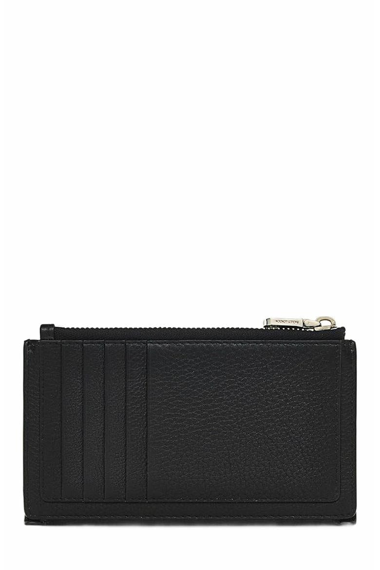 Coin Street Medium Ziptop Wallet, Alternate, color, Black